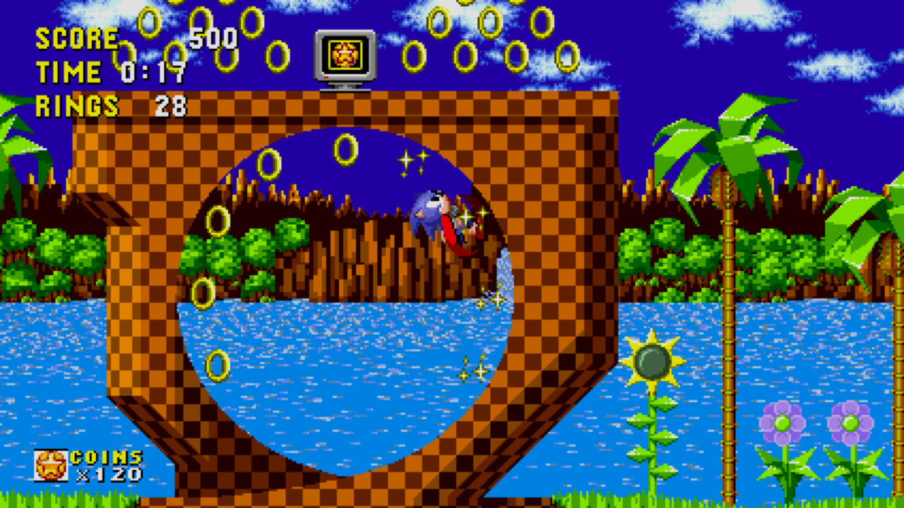 Sonic the Hedgehog Classic retains its iconic 16-bit graphics